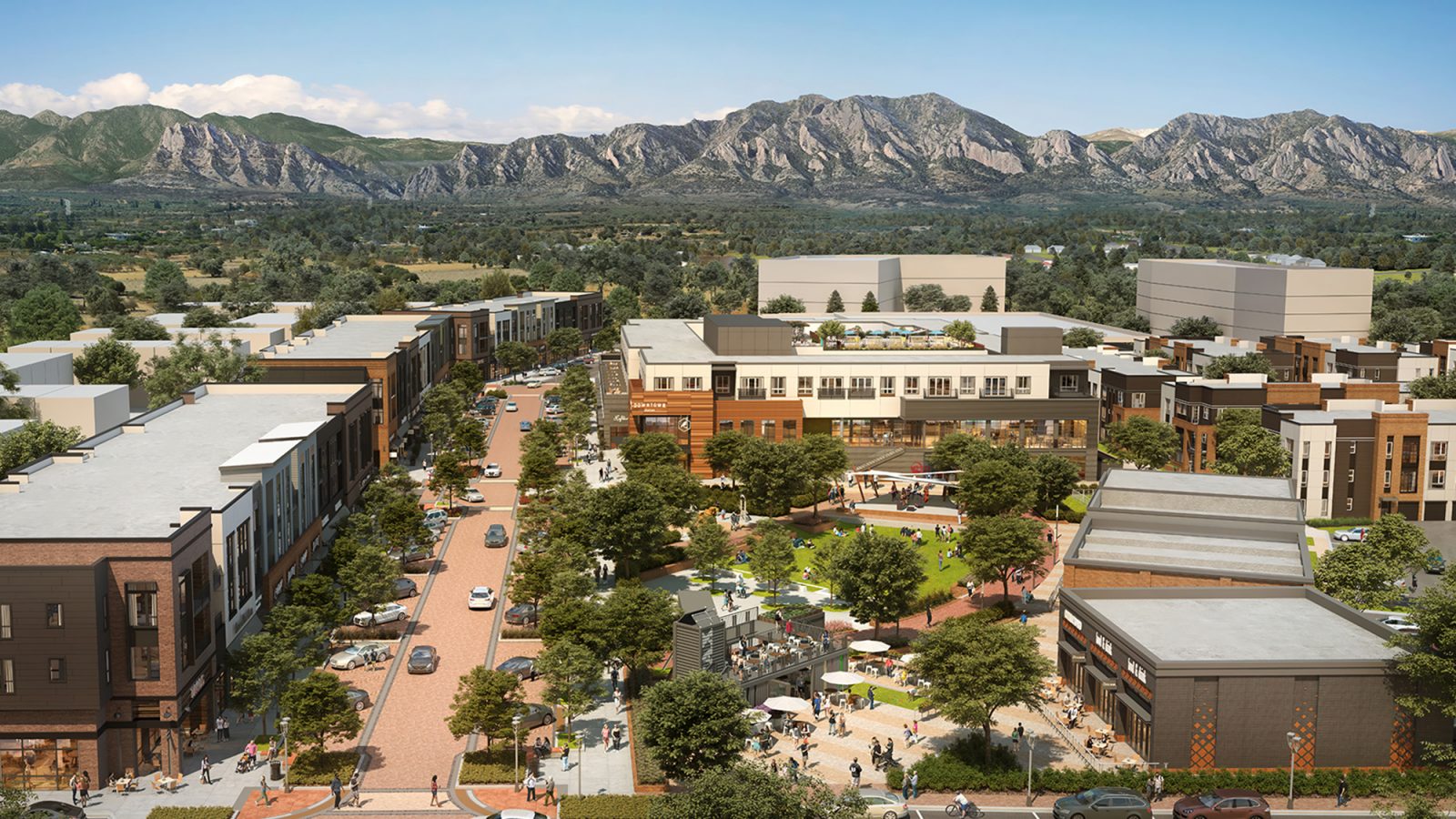 Downtown Superior: Community Rendering Aerial