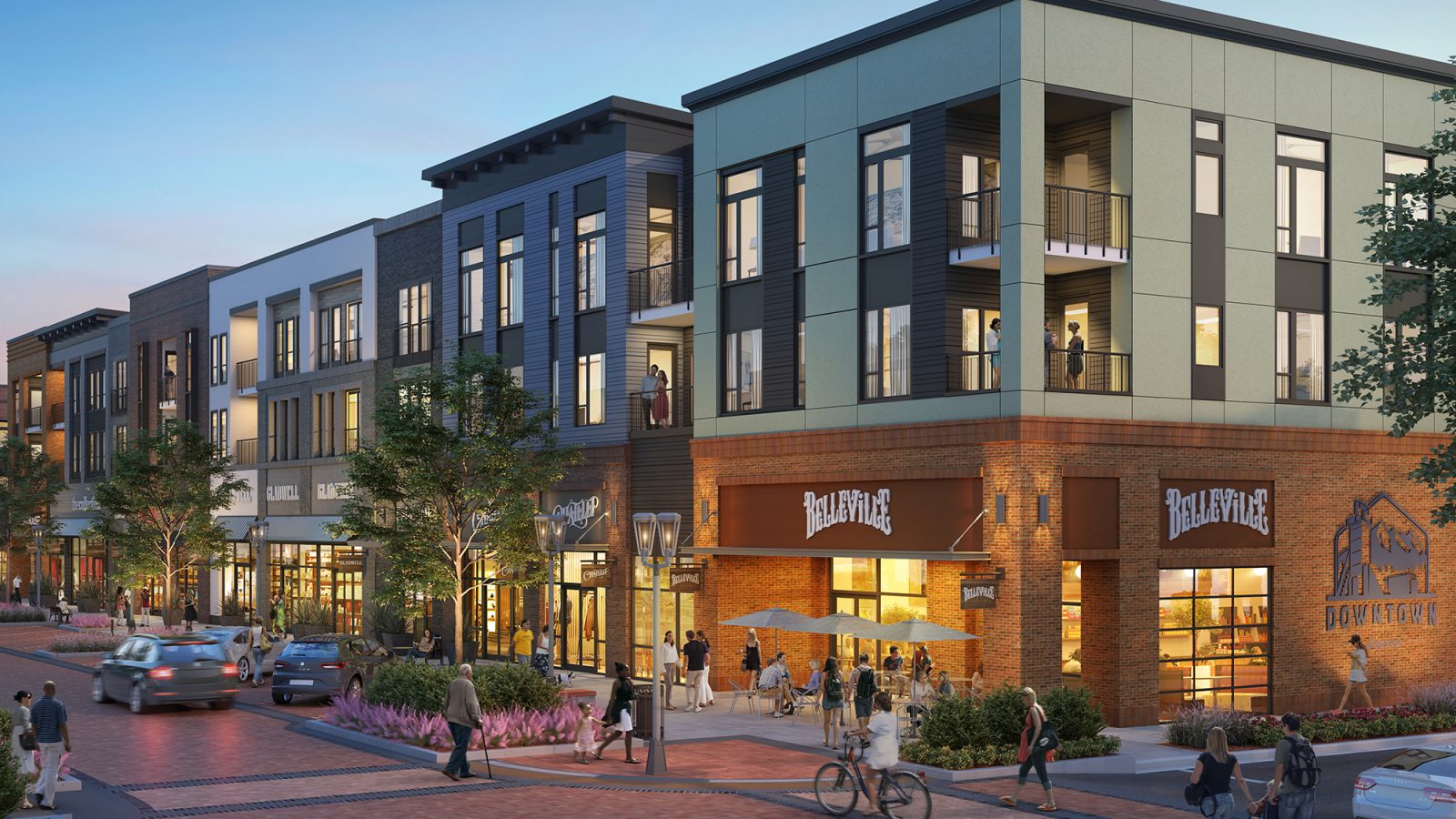 Downtown Superior: Community Rendering Streetscape